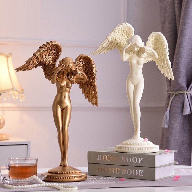 European Angel Sculpture Resin Figurine Home Decor Art L3242